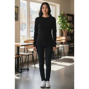 C9 By Champion Women's Activewear Long Sleeve T Shirt Black Size large